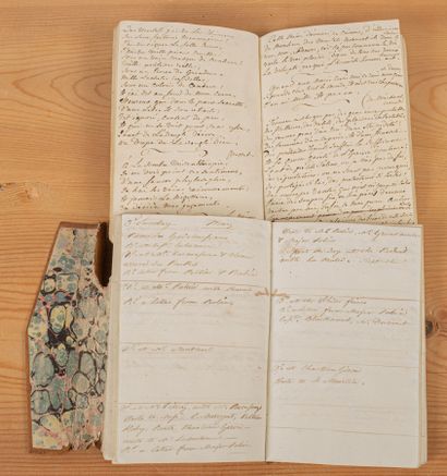 null MANUSCRIT. Handwritten notebook, circa 1812: poems, reflections... in English...