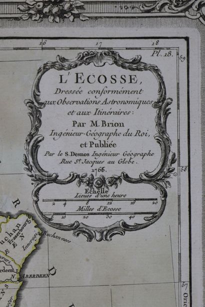 null ATLAS. — BRION. Atlas général, civil et ecclésiastique. Paris, s.n., 1766. In-4,...