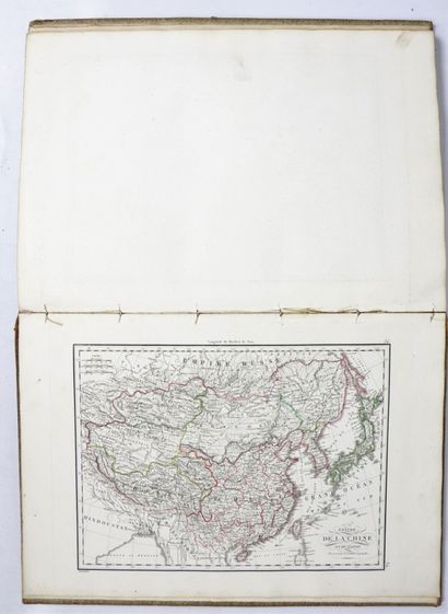 null ATLAS. - CHIQUET. The new and curious geographical and historical atlas or The...