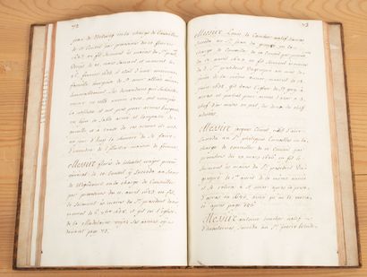 null MANUSCRIT, ARTOIS 
Histoire du conseil d'Artois achevée le 1er août 1700 par...