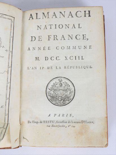 null REVOLUTION. - National Almanac of France, common year M. DCC. XCIII. Year II...