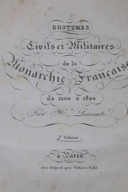 null ADAM (Victor). Histoire de France en tableaux, suite de 108 sujets. Paris, Aubert...