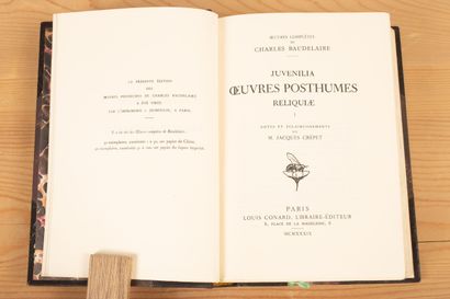 null "BAUDELAIRE. OEuvres complètes. Paris, Louis Conard, 1925-1929. 6 vol. in-8...