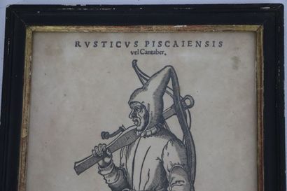null École allemande du XVIIème siècle.
Rusticus piscaiensis et Hispanici vestitus.
Réunion...