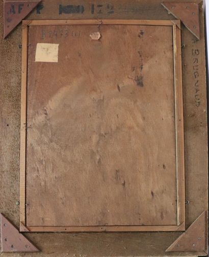 null Armand BRUGNAUD (1899-1961).
Paysage. 
Huile sur panneau, signée en bas à gauche.
H_53...