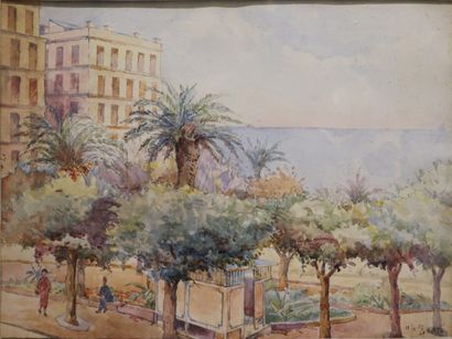 null École orientaliste du XXème siècle, La Morta (?).
Alger, boulevard Guillemin....