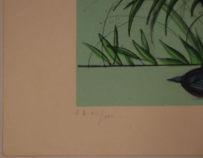 null Jean CARZOU (1907-2000). 
Le Bouquet. 
Lithographie en couleurs, signée au crayon...