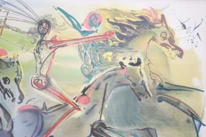 null Salvador DALI (1904-1989).
The Horsemen of the Apocalypse, 1970.
Lithograph...