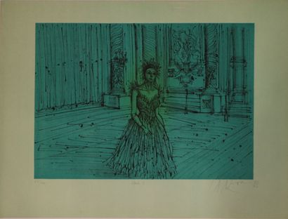 null Jean CARZOU (1907-2000). 
Opéra II. 
Lithographie en couleurs, signée au crayon...