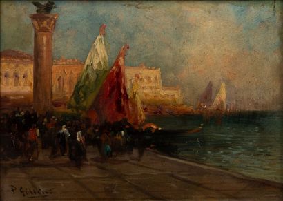 null P. GILLINI (actif à la fin du XIXème siècle et début du XXème siècle).
Venise,...