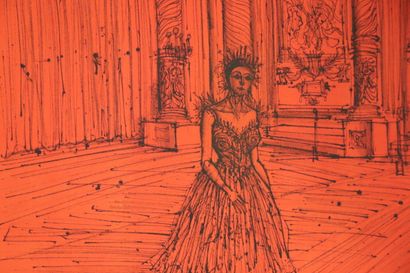 null Jean CARZOU (1907-2000). 
Opéra III. 
Lithographie en couleurs, signée au crayon...