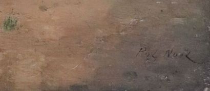 null Pol NOEL (XIX-XXème)
Scène galante
Huile sur toile, signée en bas à droite.
H_40,5...
