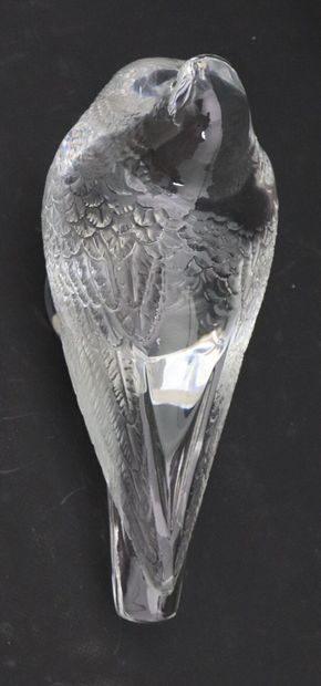 null LALIQUE FRANCE
Le Pigeon Gand. 
Sculpture en cristal, modèle créé en 1932.
H_14...