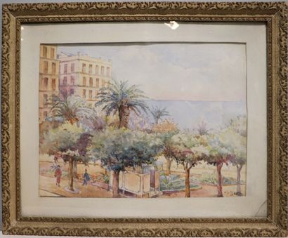 null École orientaliste du XXème siècle, La Morta (?).
Alger, boulevard Guillemin....