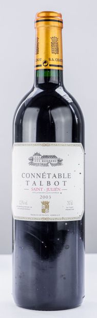 null CONNETABLE TALBOT.
Vintage: 2003.
1 bottle