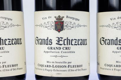 null GRANDS ECHEZEAUX.
Coquard - Loison - Fleurot.
Millésime : 1995.
3 bouteille...
