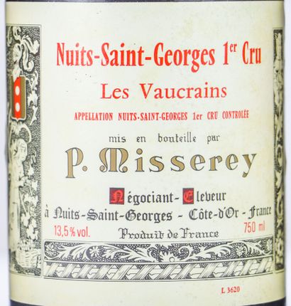 null NUITS SAINT GEORGES 1 ER CRU LES VAUCRINS.
Misserey.
Vintage: 1988.
3 bottles,...