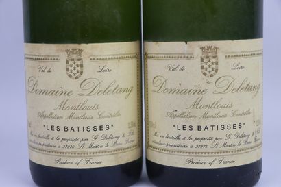 null MONTLOUIS LES BATISSES.
DELETANG.
Vintage: 1991.
2 bottles, e.l.s., traces of...