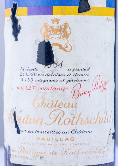 null CHATEAU MOUTON ROTHSCHILD
Millésime : 1984.
1 bouteille, e.a.	