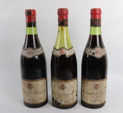 null POMMARD RUGIENS. 
MOILLARD.
Vintage: 1962. 
2 bottles, e.t.a, one rim with tear.
Also...