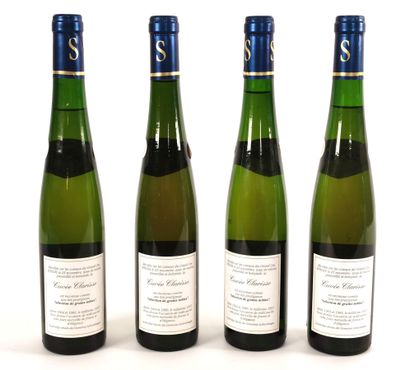 null PINOT GRIS.
Domaine SCHLUMBERGER.
CUVEE CLARISSE.
Vintage: 1997.
4 half-bottles,...