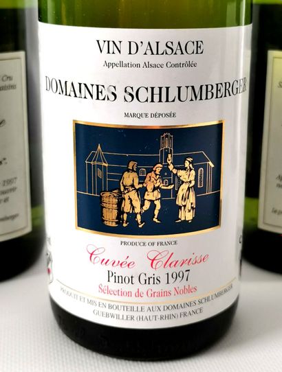 null PINOT GRIS.
Domaine SCHLUMBERGER.
CUVEE CLARISSE.
Millésime : 1997.
10 bouteilles,...
