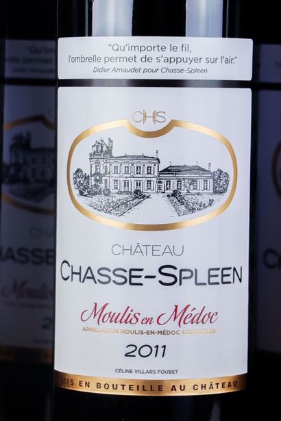 null CHATEAU CHASSE SPLEEN.
Millésime : 2011
12 bouteilles, CBO