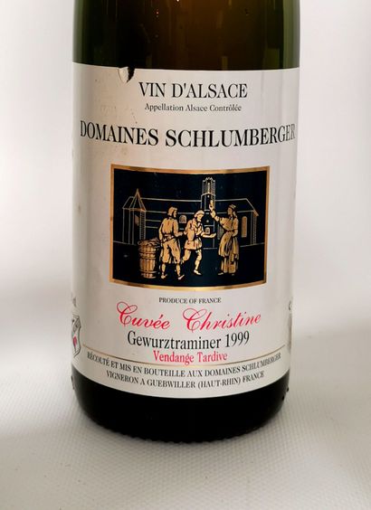 null GEWURZTRAMINER.
Domaine SCHLUMBERGER.
CUVEE CHRISTINE.
Vintage: 1999.
12 bottles,...