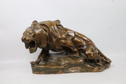 Thomas François CARTIER (1879-1943), 
Lion...