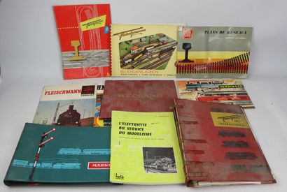 null JOUEF, MARKLIN, FLEICHMANN, MECCANO.
Ensemble de dix catalogues.
Vers 1970....