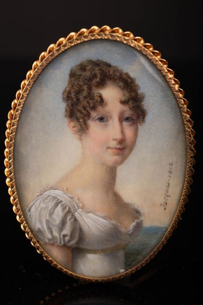 null Nicolas JACQUES (Jarville, près Nancy, 1780- Paris, 1844).
Jeune femme blonde...