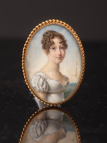 null Nicolas JACQUES (Jarville, près Nancy, 1780- Paris, 1844).
Jeune femme blonde...
