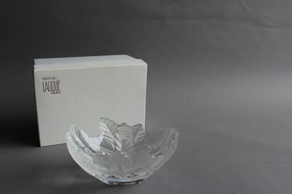 null LALIQUE France
Coupe modèle Honfleur en cristal transparent et satiné à bordure...