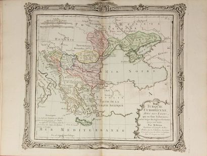 null LA CROIX
Atlas
3ème ed, Paris.1770, in-4 demi reliure d'époque, 55 cartes en...