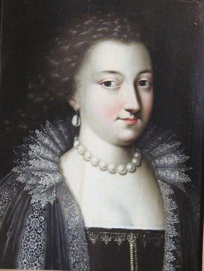 null Ecole française du XVIIe siècle, suiveur de
Claude DERUET.
Portrait de femme...