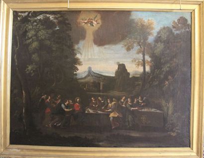 null Ecole italienne du XVIIe, suiveur de
Giovanni Battista VIOLA.
Le Christ servi...