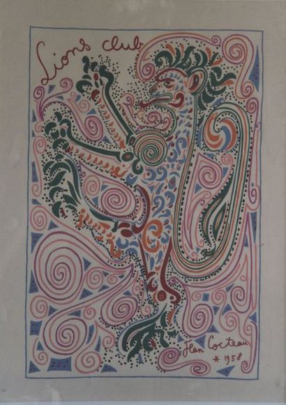 null Jean COCTEAU (1889-1963)
Profil de faune
Crayon, signé en bas à gauche.
26,5...