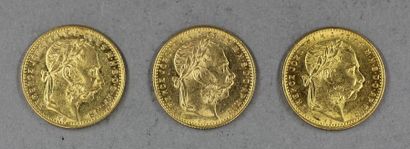 null *Trois pièces Union Latine en or