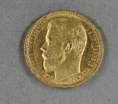 null *Une pièce de 15 roubles Nicolas II 1897 en or