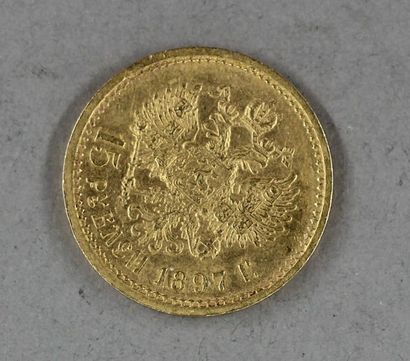 null *Une pièce de 15 roubles Nicolas II 1897 en or