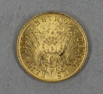 null *Une pièce de 20 Reichmark 1909 en or