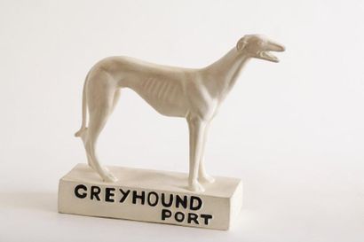 null « Lévrier » publicitaire de « greyhound port » des « années 50 » : matériau...