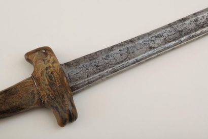 null « Epée » du 18ème siècle réalisée avec lame de sabre fin 17ème ou début 18ème...