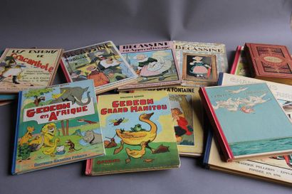 null Lot de livres pour enfants dont : 
- deux albums de Benjamin RABIER : Gédéon...