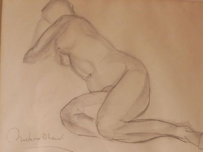 null Ecole moderne
Femme nue
Fusain signé en bas à gauche
19 x 24 cm.