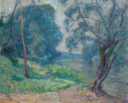 MADELINE Paul (1863-1920) « Paysage de la Creuse » Huile sur toile signée en bas...