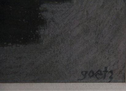 null Henri GOETZ (1909-1989) 
Composition
Pastel sur papier signé en bas à droite
36...