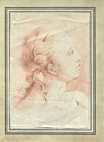 null Ecole française du XVIIIème siècle
Tête de femme de profil
Sanguine
17 x 11,5...