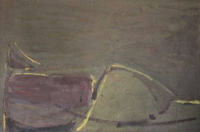 null SPANOUDIS (XXth)
Composition
Oil on canvas, signed in Greek and dated (19)83...