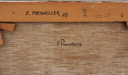 null Emanuel PROWELLER (1918-1981) 
Près et loin 
Huile sur toile monogrammée en...